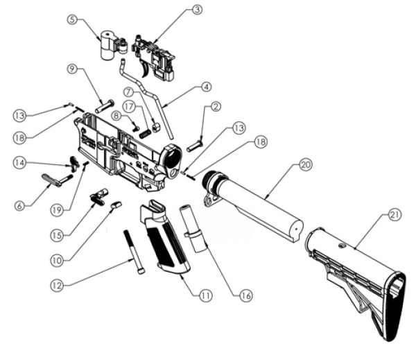 Tippmann M4 Ersatzteile Übersicht als PDF